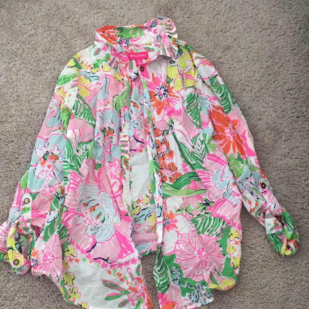 Lily Pulitzer Target small button up shirt